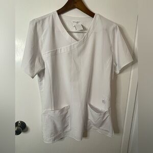 Carhartt white scrub top size Large